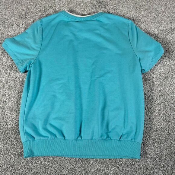 Vintage 90s Y2K Top Petite Small PS Embroidery Beaded Cottagecore Floral Garden - Picture 9 of 12